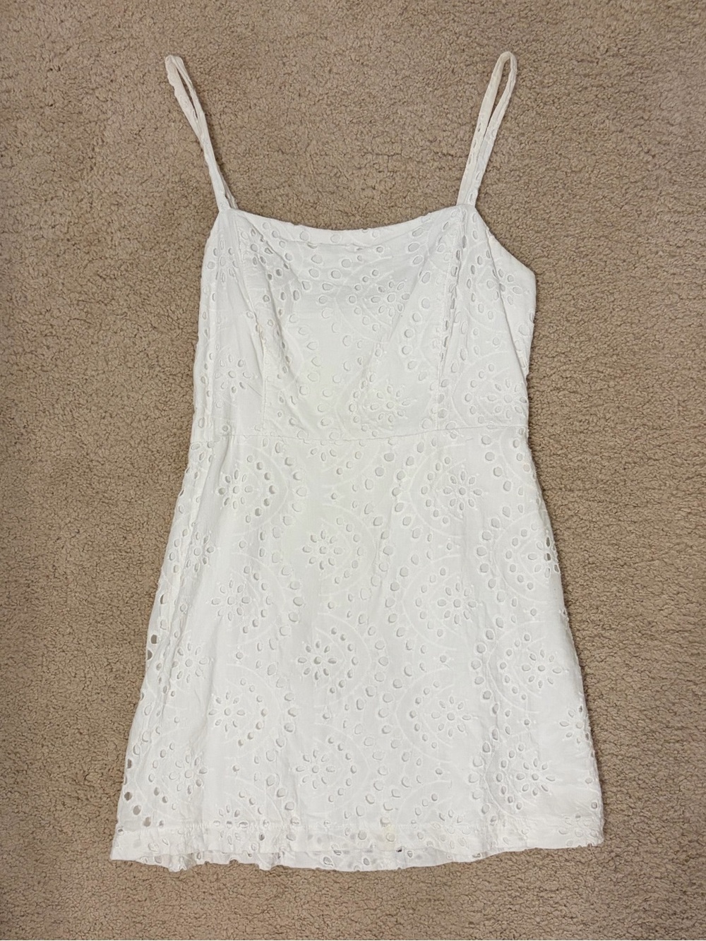 Urban Outfitters Kimchi Blue Cotton Mini Sun Dress in White